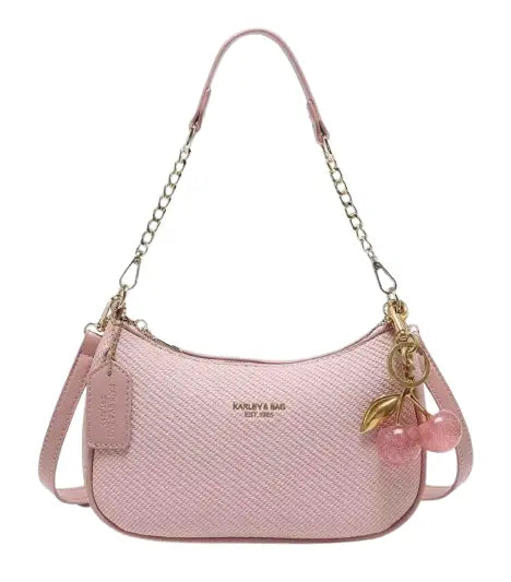Dotfits Rosé Charm shoulder bag